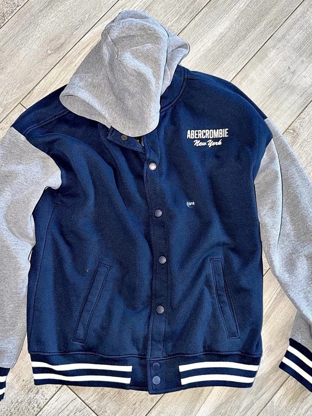 Abercrombie Kids Park Recreation League Brooklyn New York Hooded Varsity Jacket